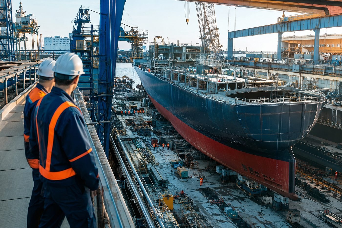 Shipyard newbuilding project operations